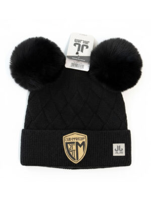 Cappello Club Moritzino con doppio pompon