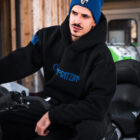 Felpa Basic Hoodie Boxy Fit Nera P1060479