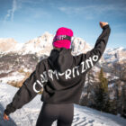 Felpa Basic Hoodie Boxy Fit Nera e Bianca P1060646