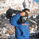 Felpa Basic Hoodie Boxy Fit Blu P1060744