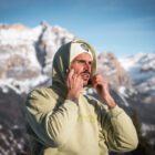 Felpa Hoodie Regular Verde P1071173