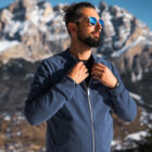 Felpa/giacchino girocollo blu P1076497