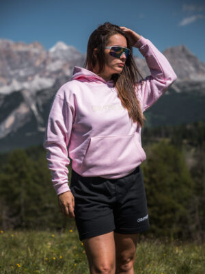 Felpa Basic Hoodie Boxy Fit – Rosa Pastello