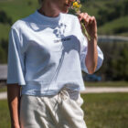 T-Shirt Cropped Donna – White P1087082